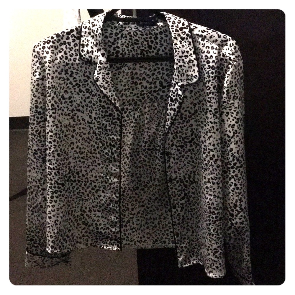 Silk, blouse like sleep top